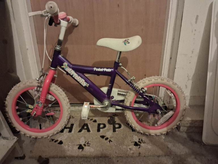 14" girls kids bike