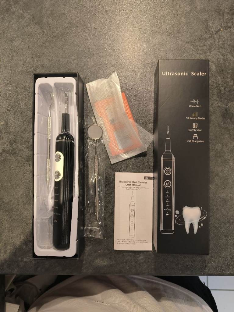 Plaque Remover for Teeth, Toothbrush with 5Modes & LED Light for Teeth Cleaning