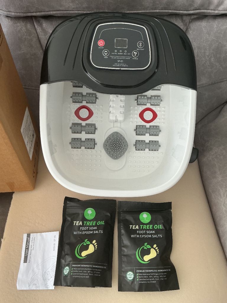 Foot Spa Massager with Heat and Bubbles – Brand New, Model SP-01, was £59.99 