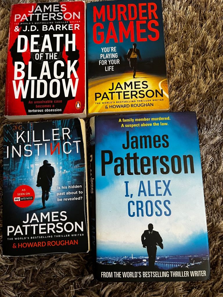 James Patterson books x 4 