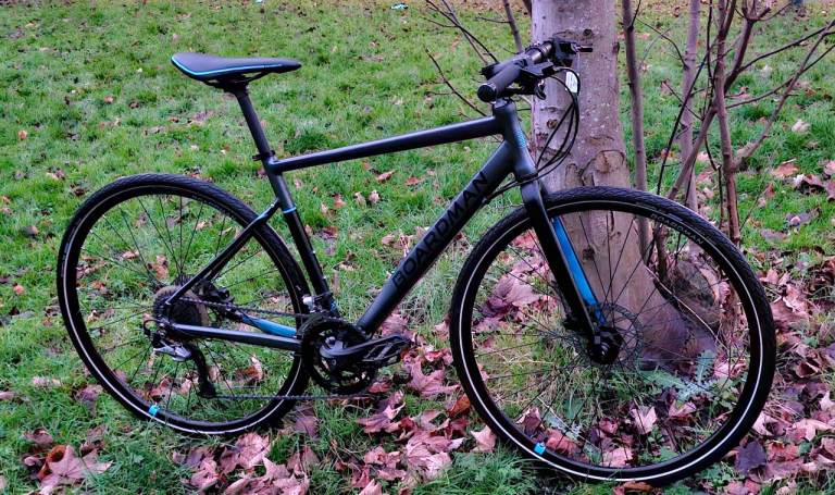 MENS BOARDMAN HYB 8.6 WITH HYDRAULIC BRAKES [ USED A HANDFULL OF TIMES SIZE LARGE £170