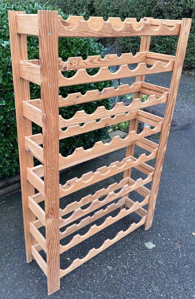 Wooden wine rack - 48 bottles