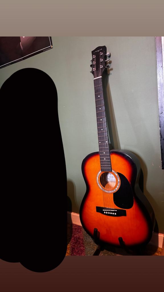 Martin smith acoustic Guitar & Capo
