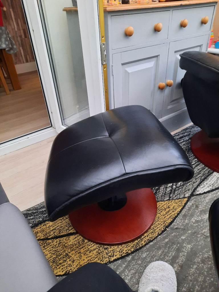 Leather Recliner Swivel chairs.