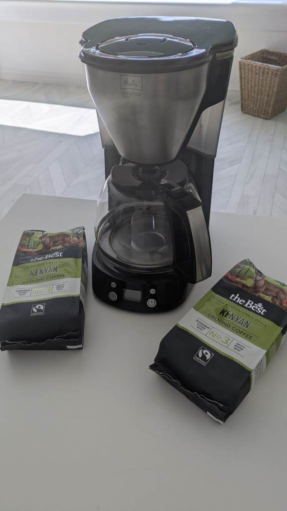 Melitta Easytop Timer filter machine with coffee