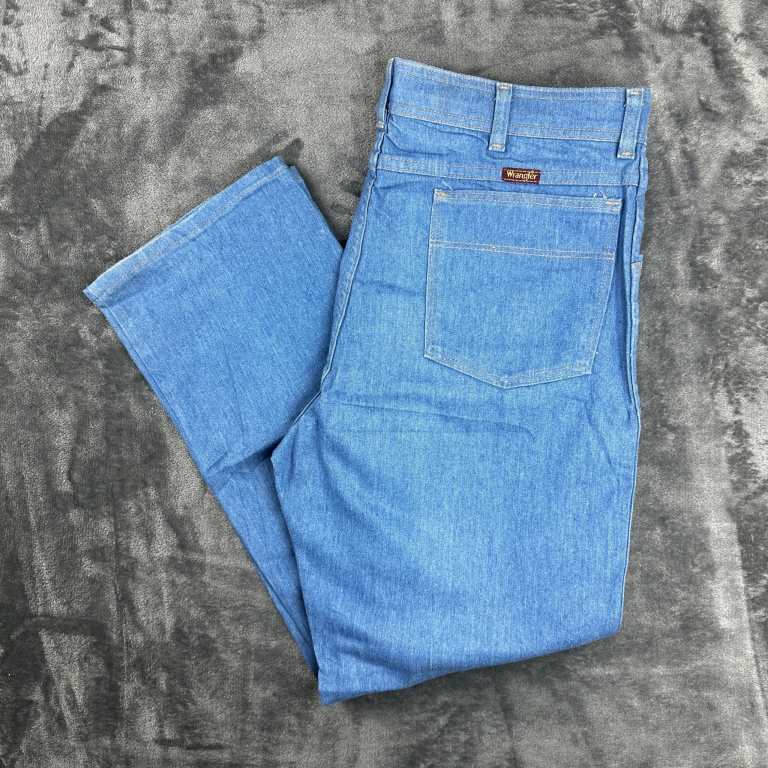 Vintage Wrangler Light Wash Straight Leg Jeans - Size W34 x L28
