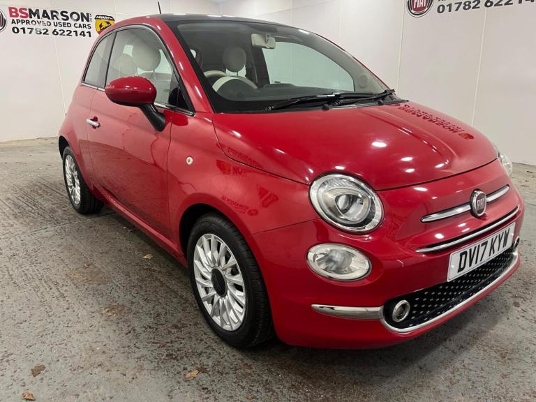 2017 Fiat 500 1.2 Lounge Euro 6 (s/s) 3dr Hatchback Petrol Manual