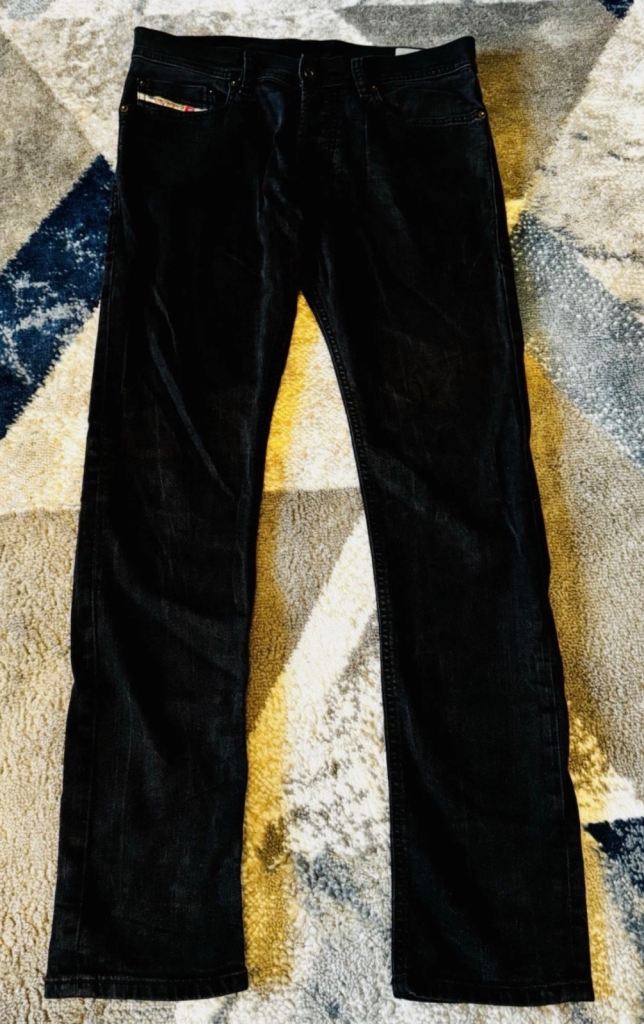 Diesel Tepphar Jeans Black Slim Fit Waist 28 Length 30