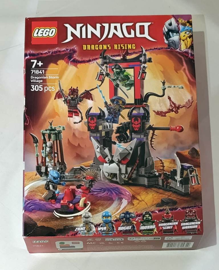 LEGO 71841 NINJAGO Dragons Rising Dragonian Storm Village : Brand new & Sealed