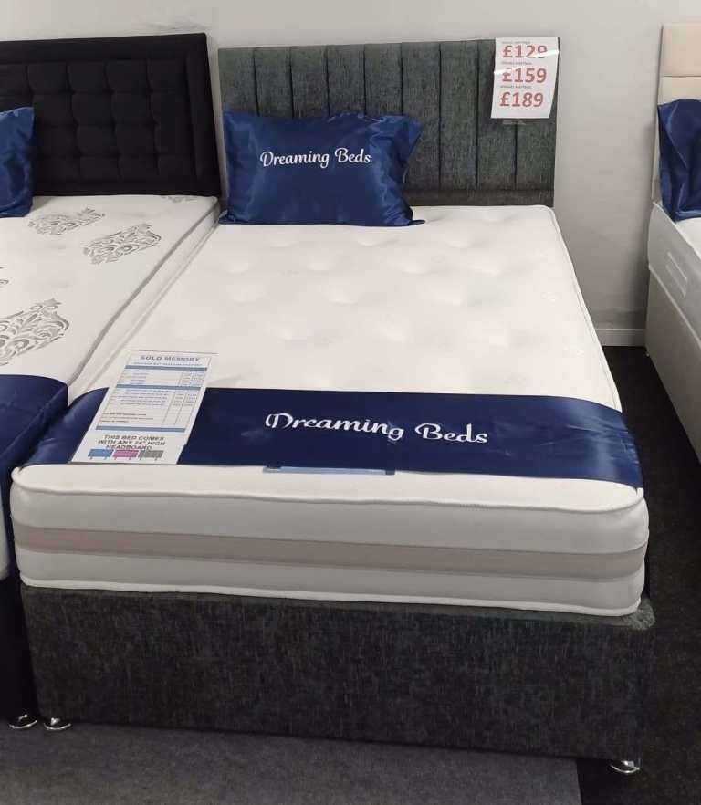 Double bed with mattress - single , small double , king size , super king size bed with mattress cod