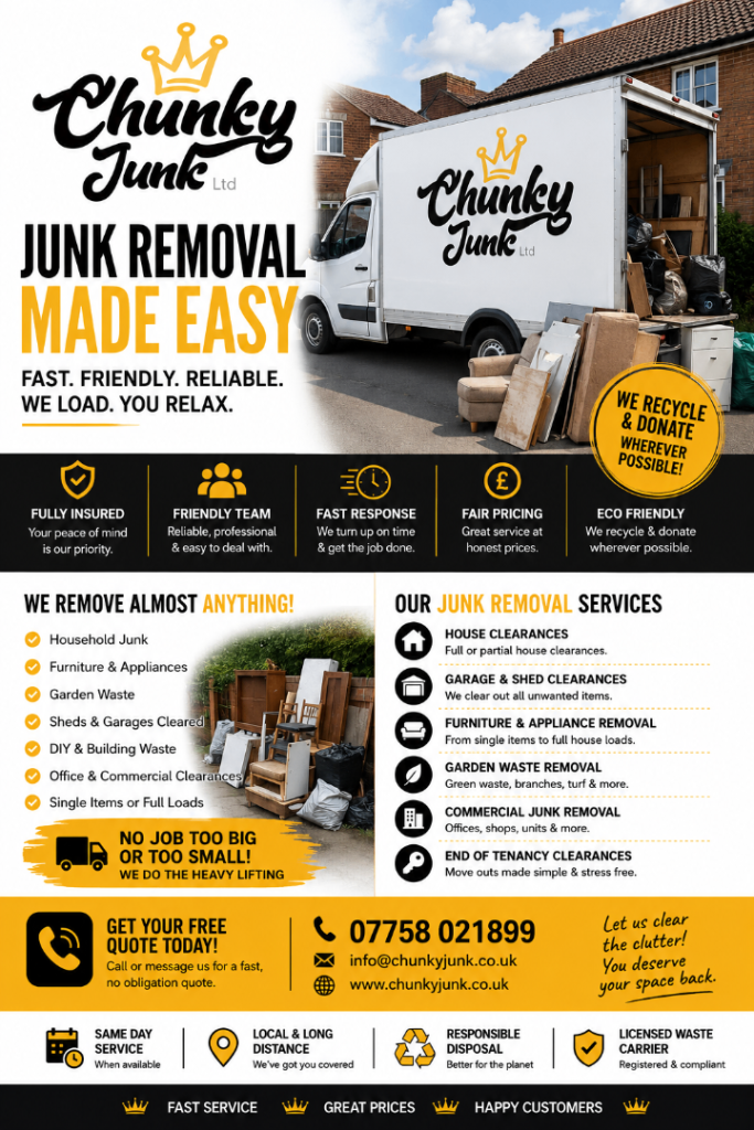 HOUSE REMOVALS & CLEARANCE-OFFICE-RUBBISH REMOVALS-GARDENING-CLEANING-GARAGE-LOFT-MAN & VAN