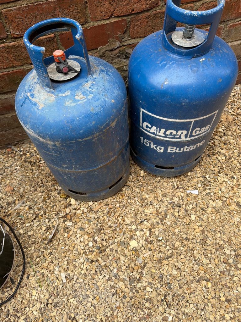 CALOR Gas 15kg Butane Bottles – Pair, Fair Condition