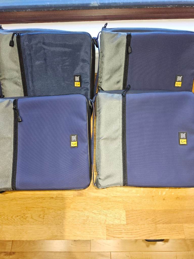 4 x 128CD/DVD Case Logic CD Wallets