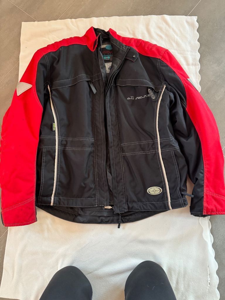 Red/Black - All Season Hein Gericke Mens Motorbike Jacket - Size 46