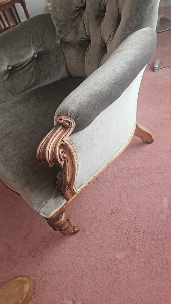 Vintage mahogany armchair