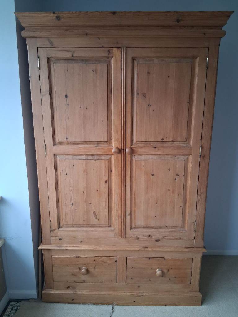 Hand made pine wardrobe 