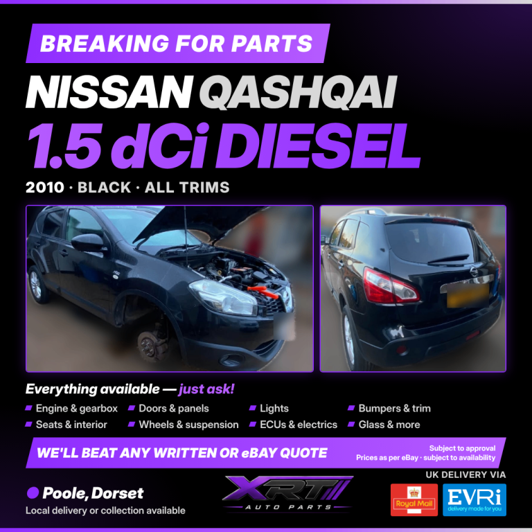 BREAKING Nissan Qashqai 1.5 DCI - 2010-J10-Doors-engine-interior-Wheels