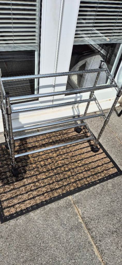 Metal Storage Rack / Shoe Rack - Good Condition