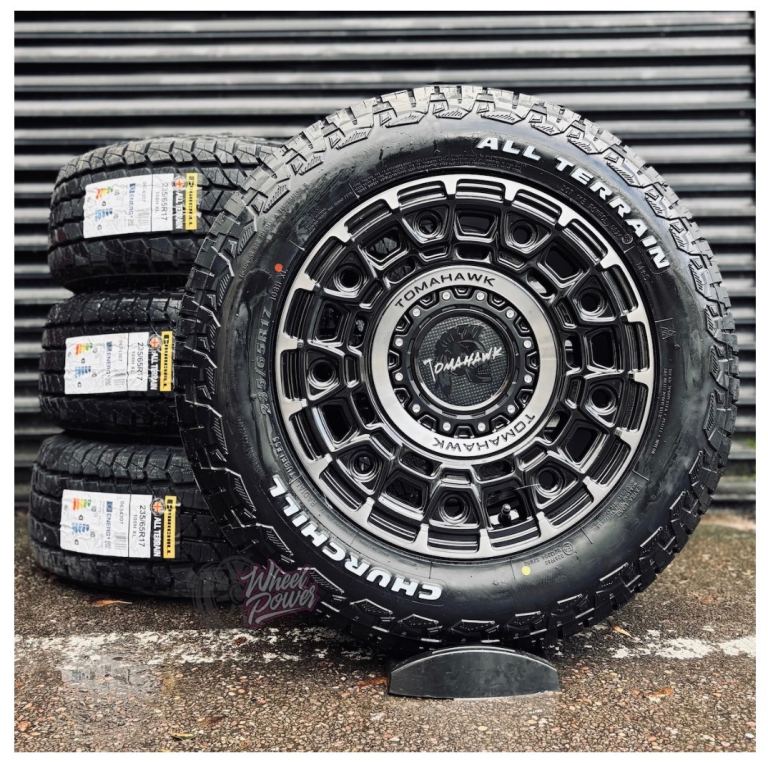 17” 5x120 Tomahawk Yakama Swamper Alloys All Terrain Tyres VW Transporter T5 T6 