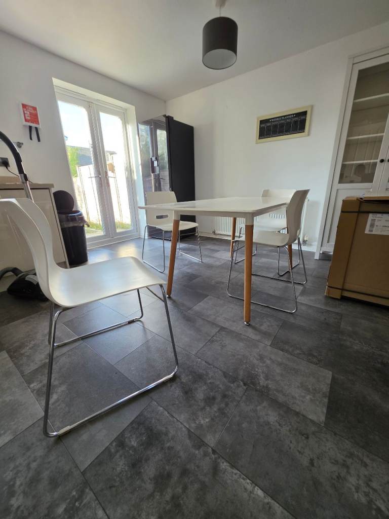 Dining table and chairs 