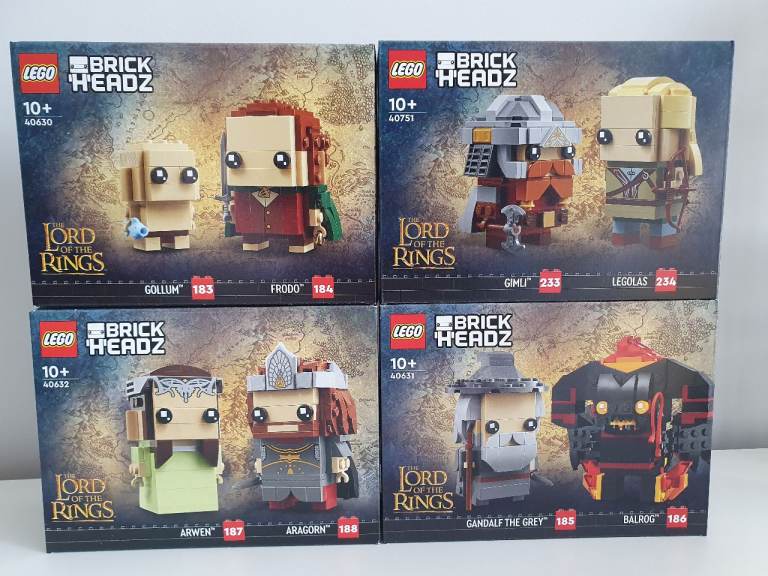 image for Lego Lord of the Rings Brickheadz 4 Sets New