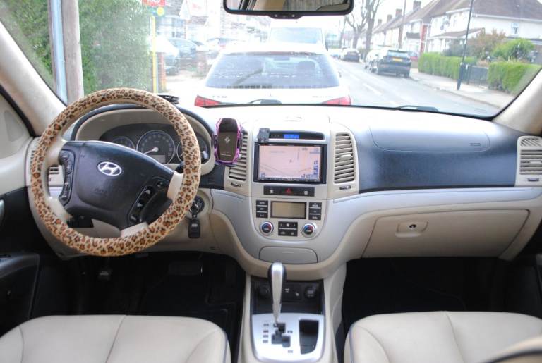 LHD/LEFT HAND DRIVE HYUNDAI, SANTA-FE SUPREME 2008,4x4,PDC,CREAM LEATHER,AUTOMATIC ,SAT-NAV, LOADED