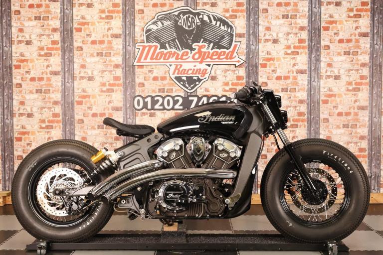 2016 INDIAN SCOUT MSR CUSTOM BOBBER BUILD - 12,593 MILES - STUNNING BIKE!