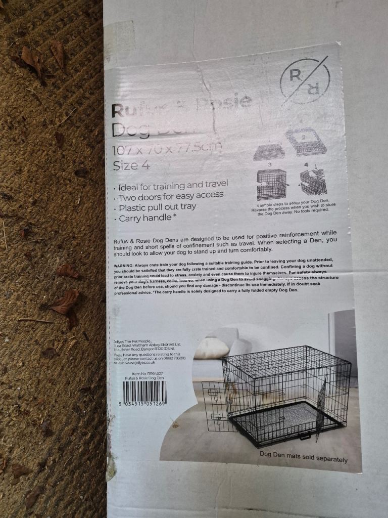 Rufus & Rosie Dog cage size 4