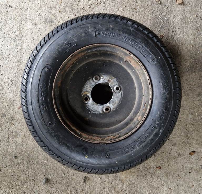 Trailer wheel with brand new tyre