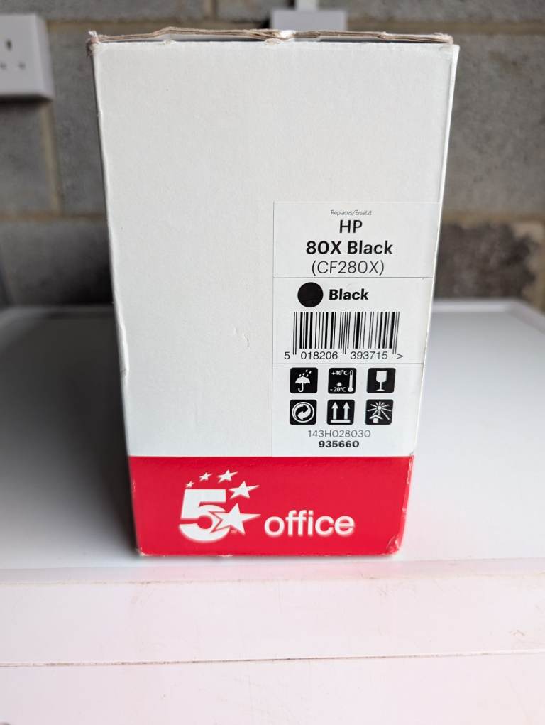 NEW 5 Star Office HP 80X Black Toner (CF280X)