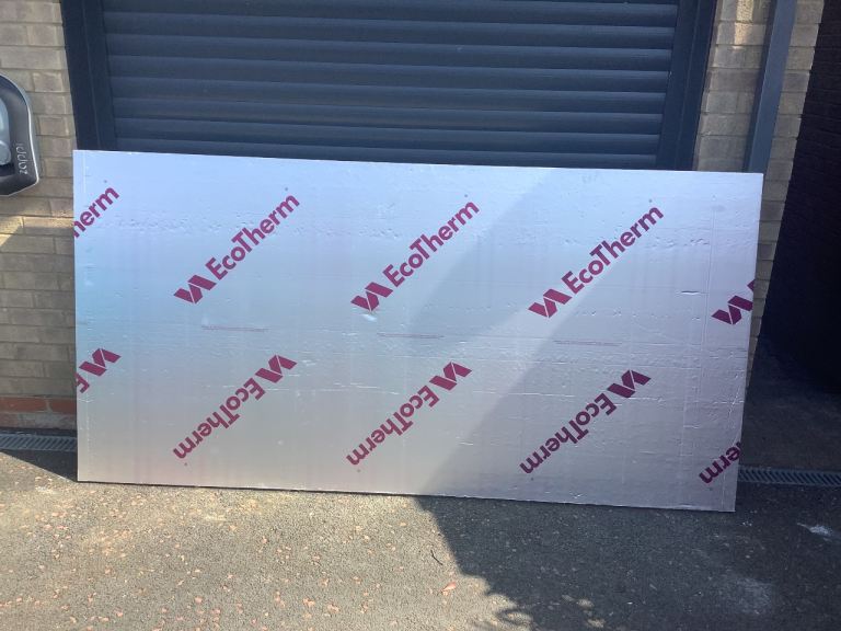 One full sheet of 40mm Ecotherm insulation 