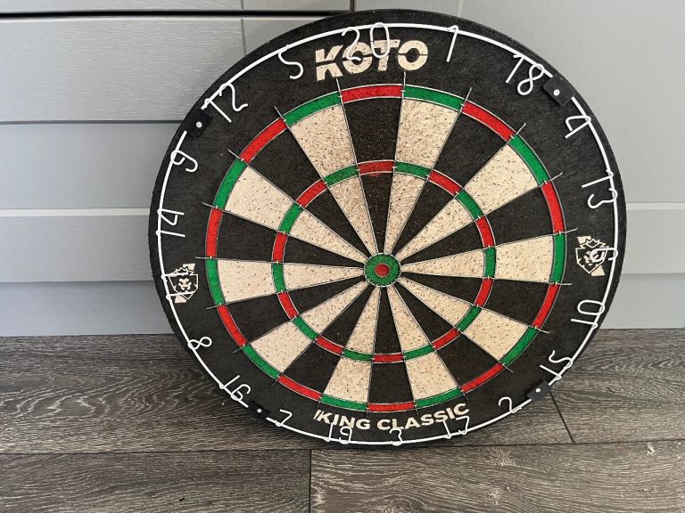Dartboard and Luke Littler Darts