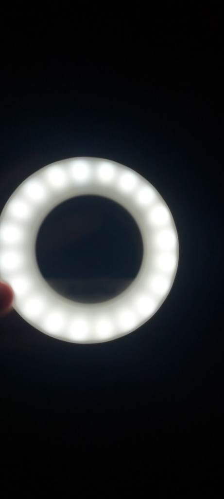 Small LED Ring Light for Camera or Phone – Good Condition