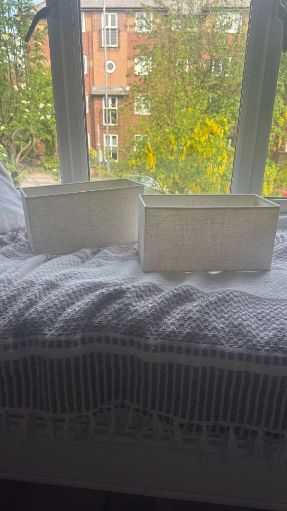 Stone Linen lampshades x 2 