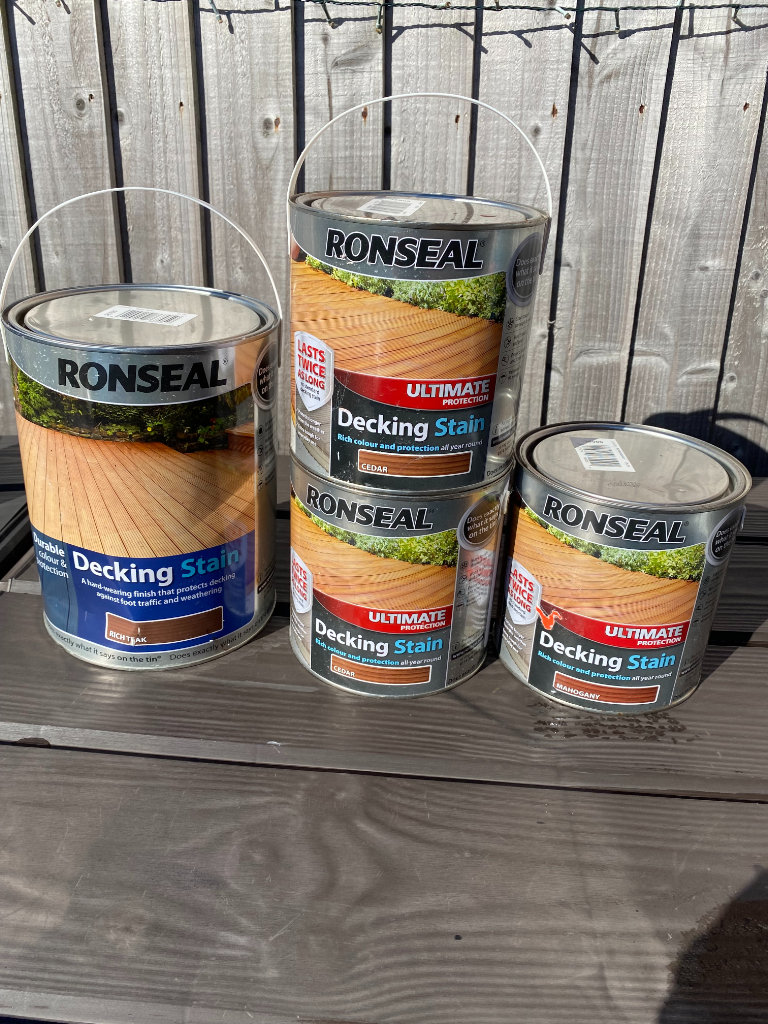 Brand new Ronseal decking stain various shades
