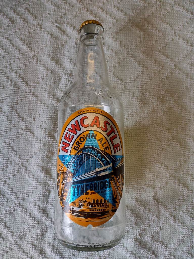limited edition Newcastle brown ale bottle