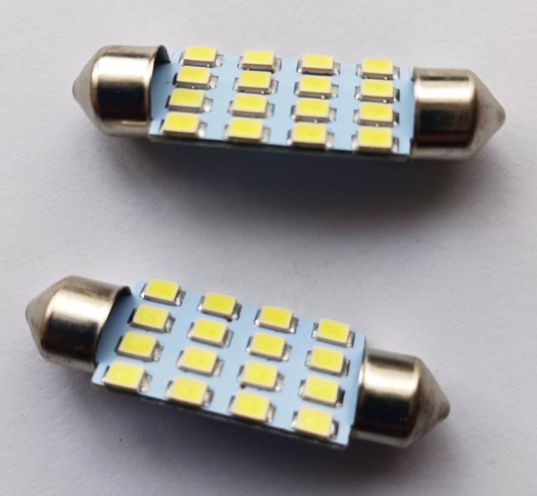 image for **REDUCED** LED Festoon type LED bulbs - 12 v 40 mm long NEW !