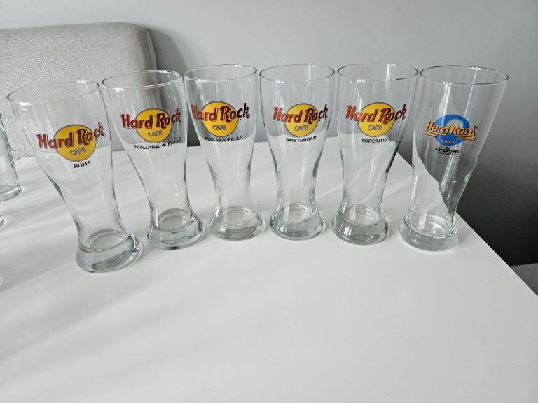 Bundle of 6 Hard Rock Cafe Tumblers