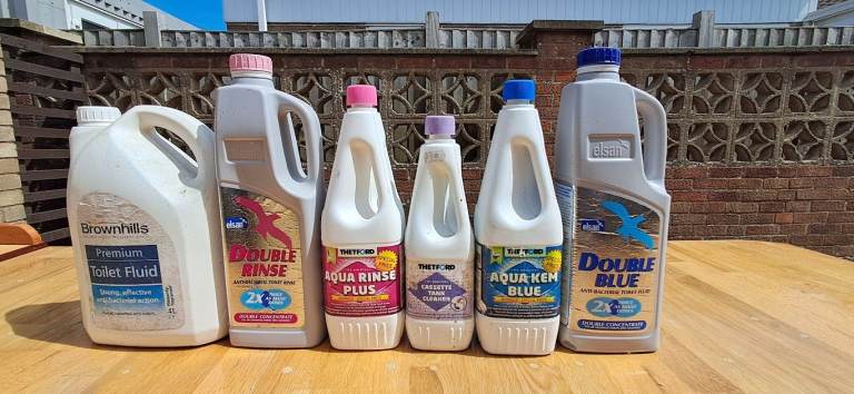TOILET CLEANING FLUID CARAVANS AND CAMPERS x 6