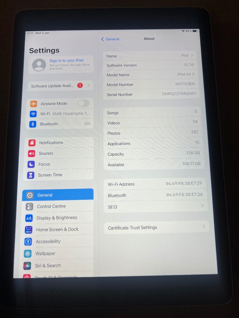 Apple iPad Air 2 128GB