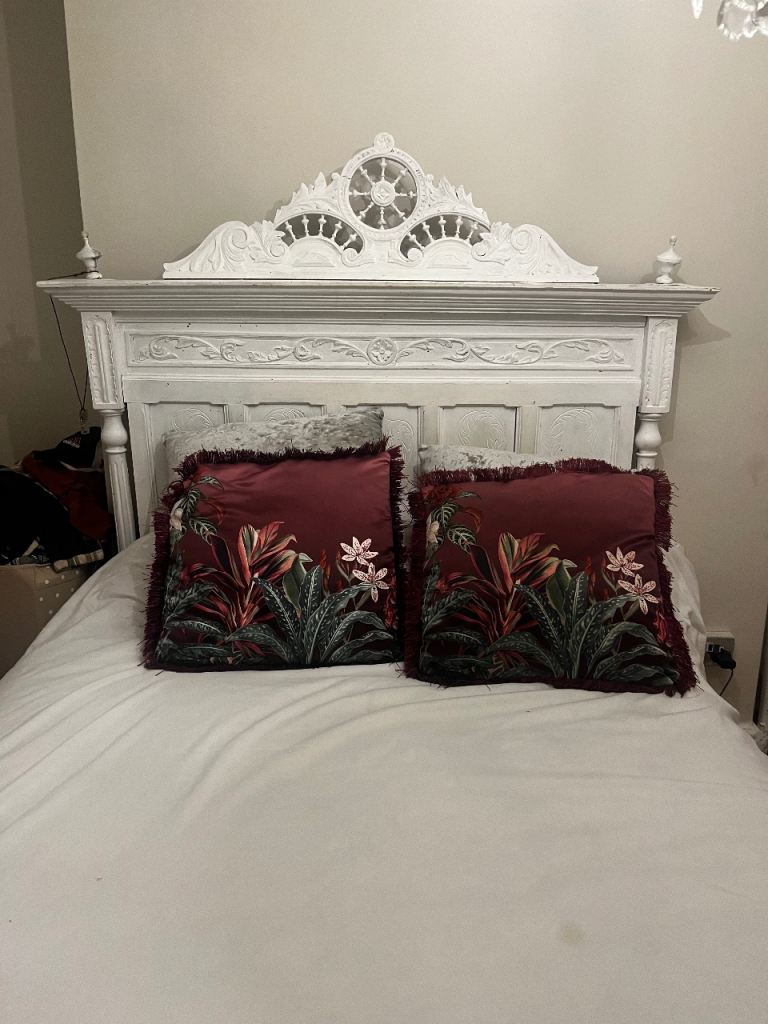 Antique French carved bed 