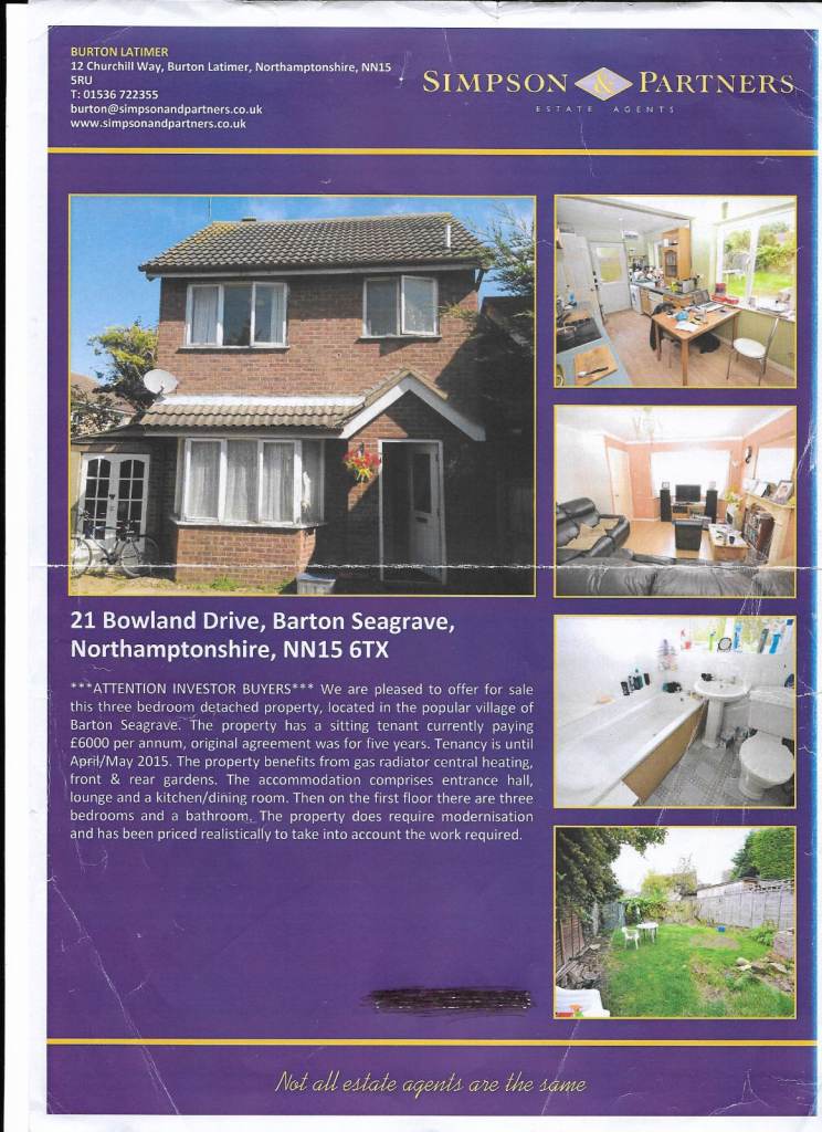 detached house in Barton Seagrave for rent