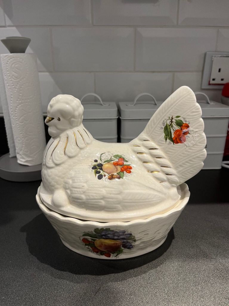 Ceramic chicken