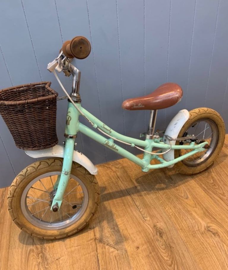 Pendleton Somerby 12" Balance Bike  Turquoise with Basket