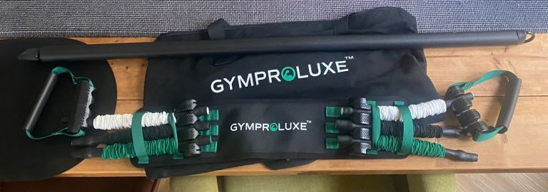 Gymproluxe Portable Gym Set with Resistance Bands & Bar
