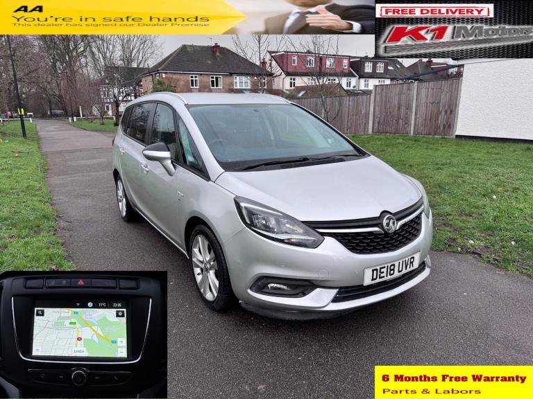 2018 Vauxhall Zafira 1.4T SRi Nav 5dr MPV Petrol Manual