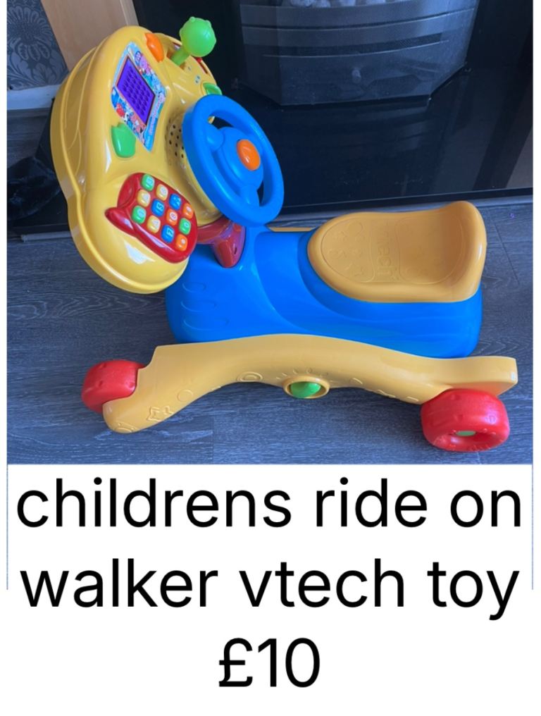 childrens ride on walker vtech toy £10