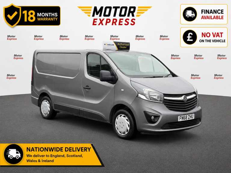 2018 Vauxhall Vivaro 2700 1.6CDTI BiTurbo 125PS Sportive H1 Van PANEL VAN Diesel Manual