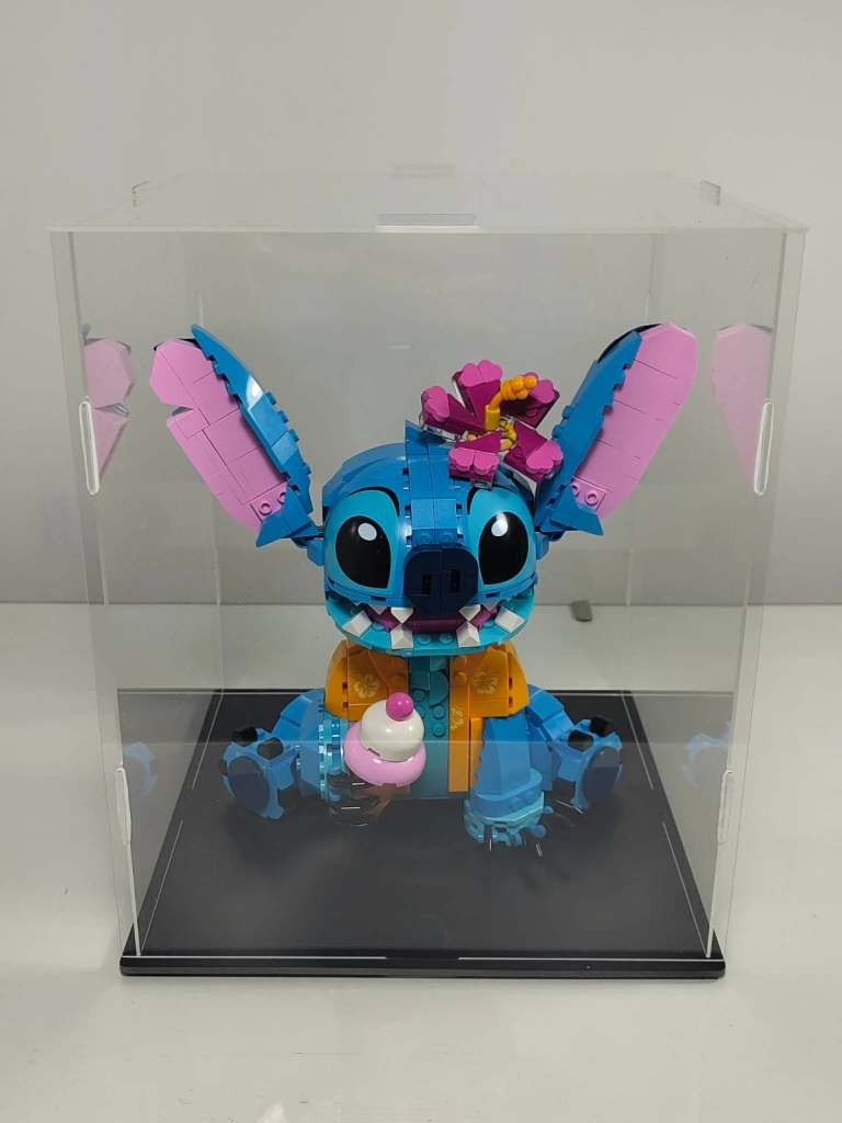 Acrylic Clear Display Case for Lego 43249 Stitch