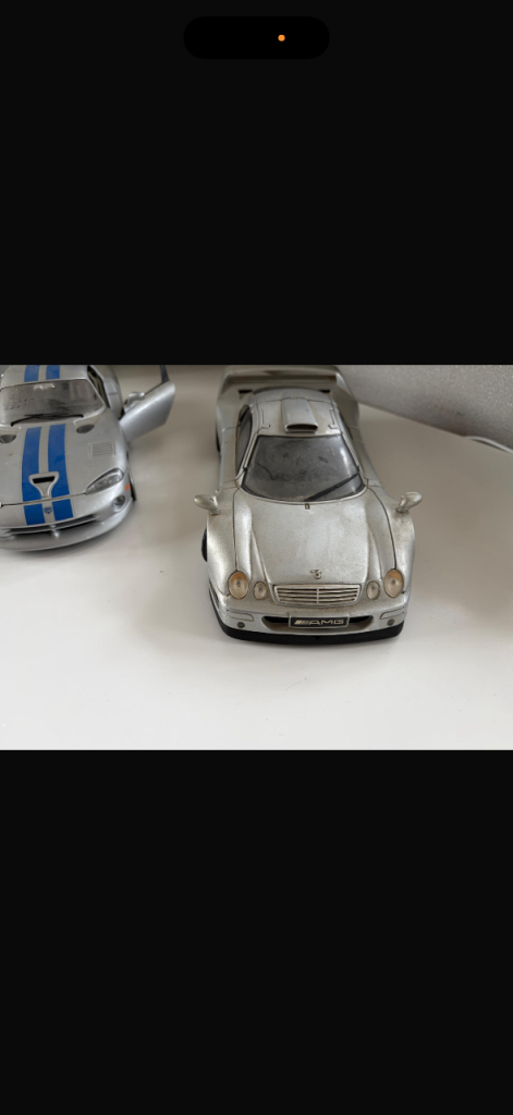 Maisto Mercedes CLK-GTR & Dodge Viper Model Cars - Fair Condition